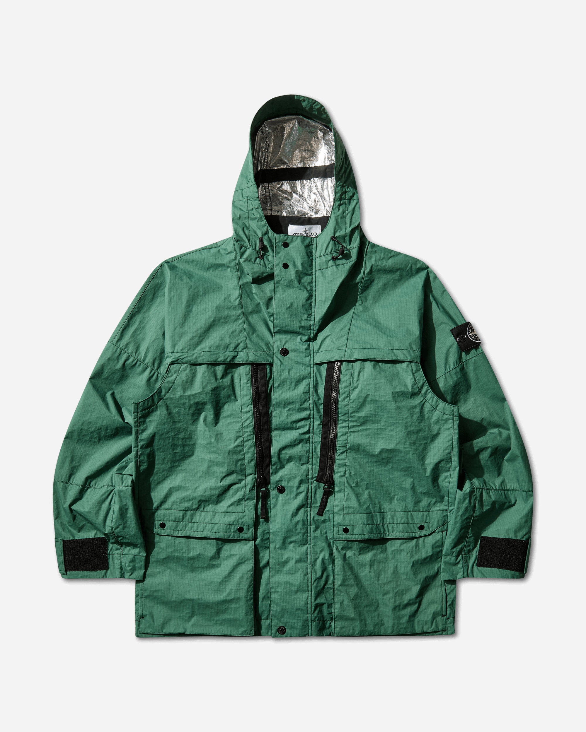 Men's Metal Lamina Ripstop Heat Reactive Hooded Jacket Malachite