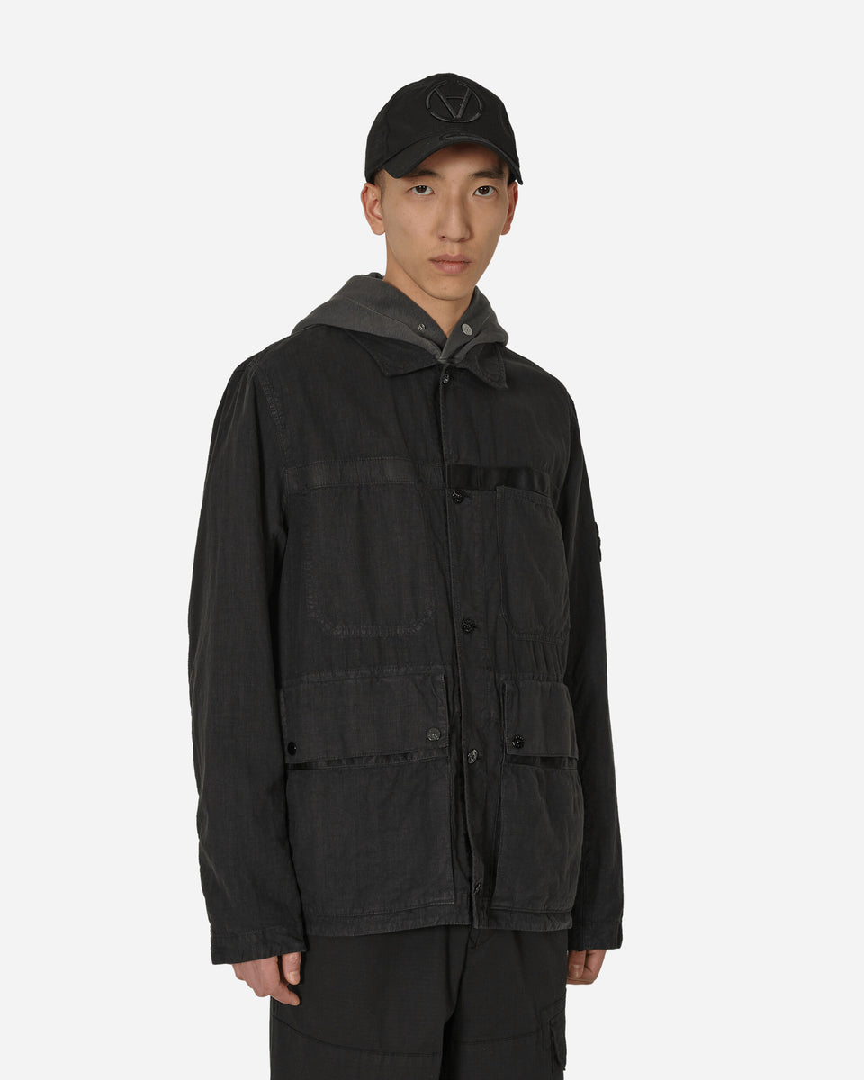 Stone Island Lino Nylon Tela-TC Field Jacket Black - Slam Jam