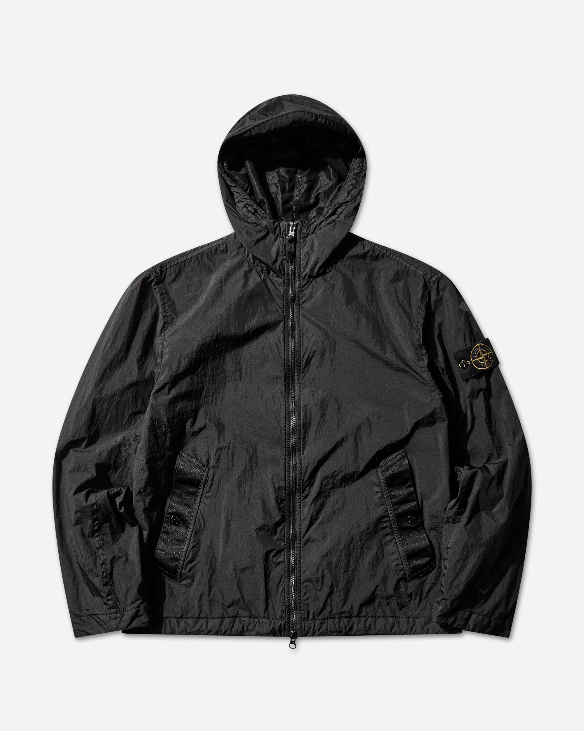 Men's Crinkle Reps NY Hooded Jacket Black – Slam Jam®