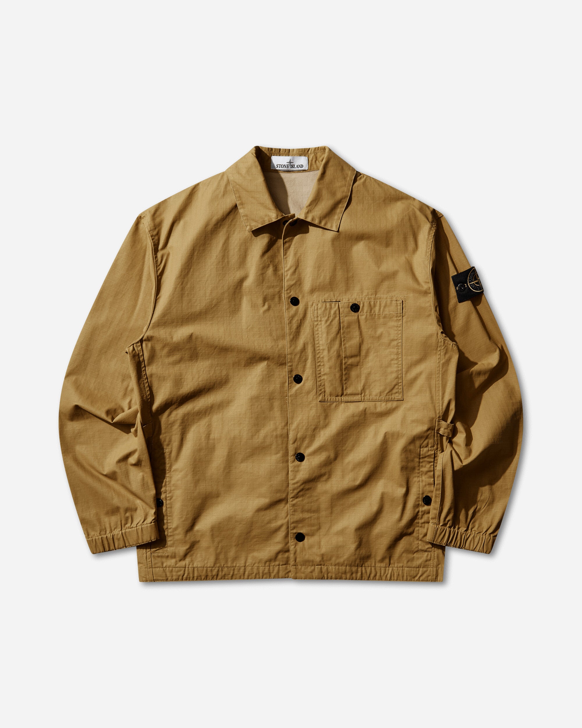 Men's Double-Coated Cotton Ripstop Overshirt Mustard – Slam Jam®
