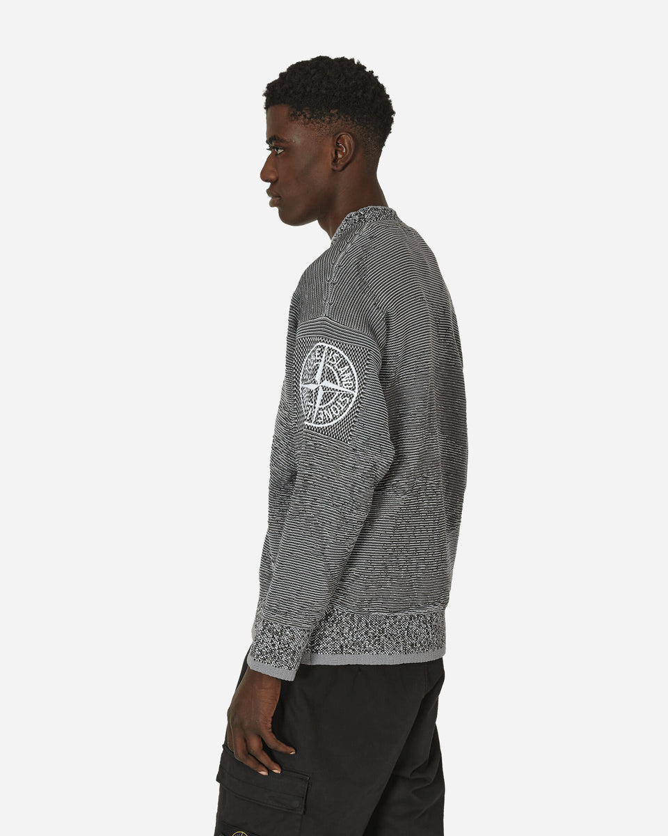 Stone Island Cotton Nylon Mock Neck Sweater Dust - Slam Jam