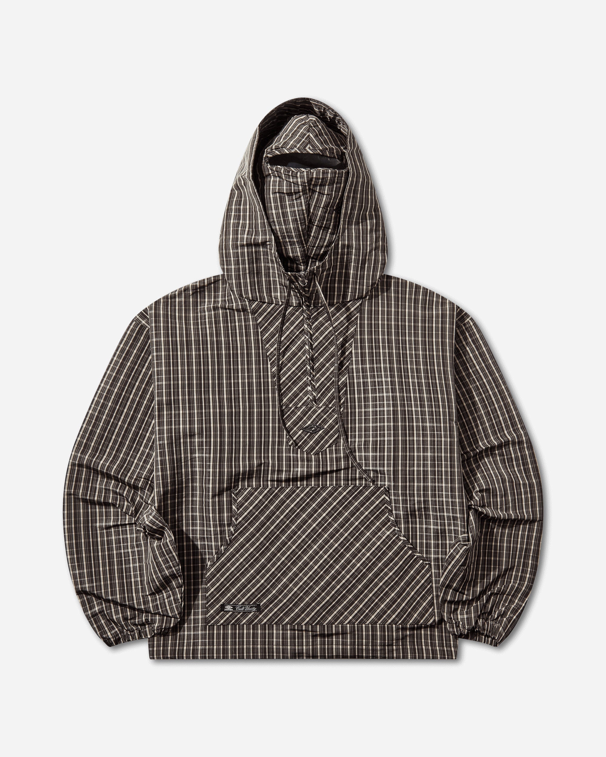 Checked Masked Anorak Beige / Dark Brown – Slam Jam®