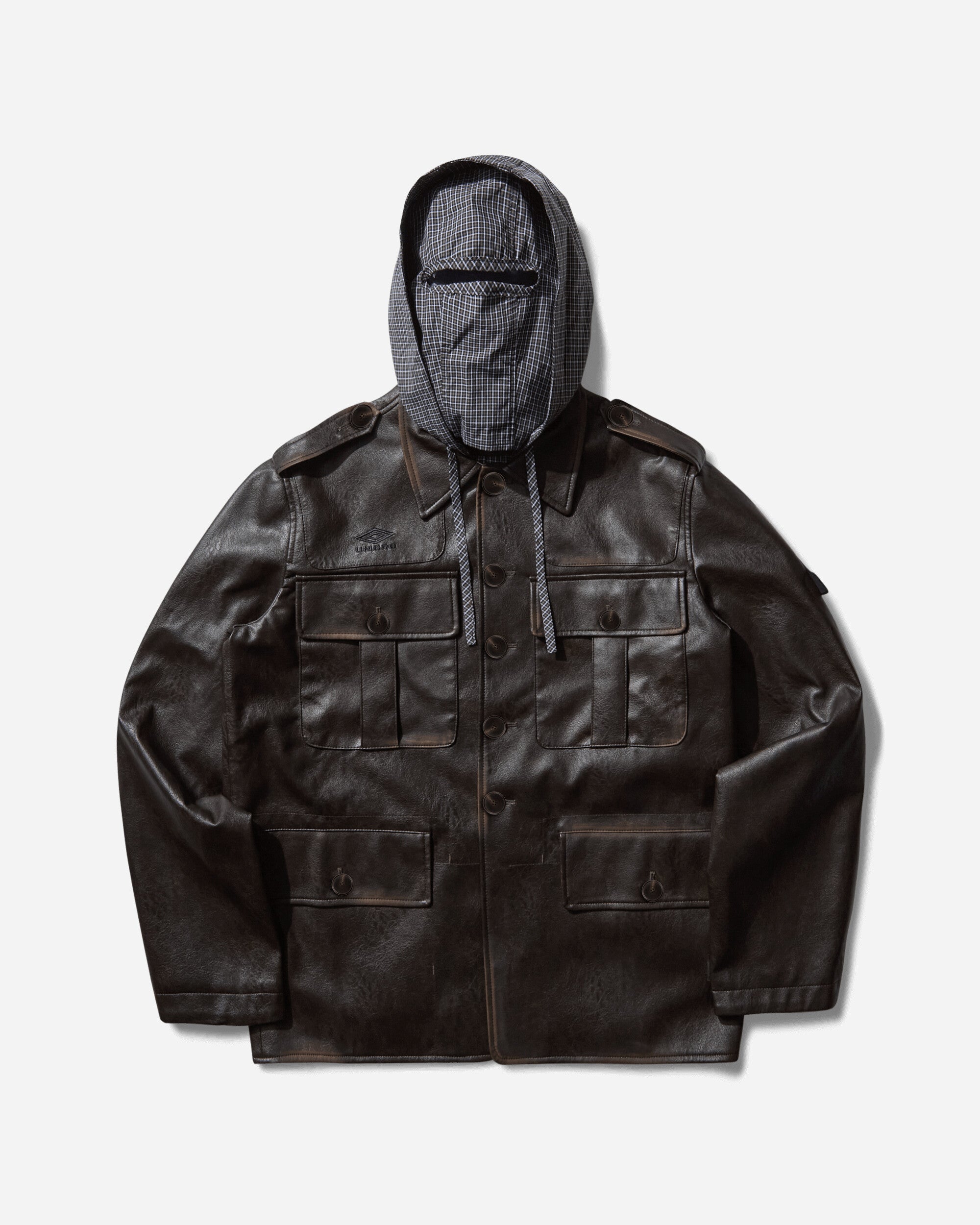 Eco Leather Service Jacket Burnt Brown – Slam Jam®