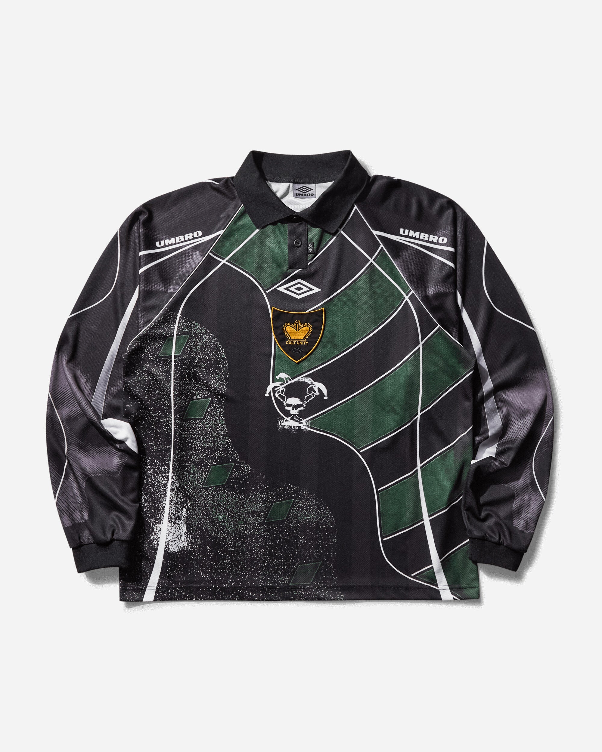 Men's 95 96 Longsleeve Polo Dark Green / Black – Slam Jam®