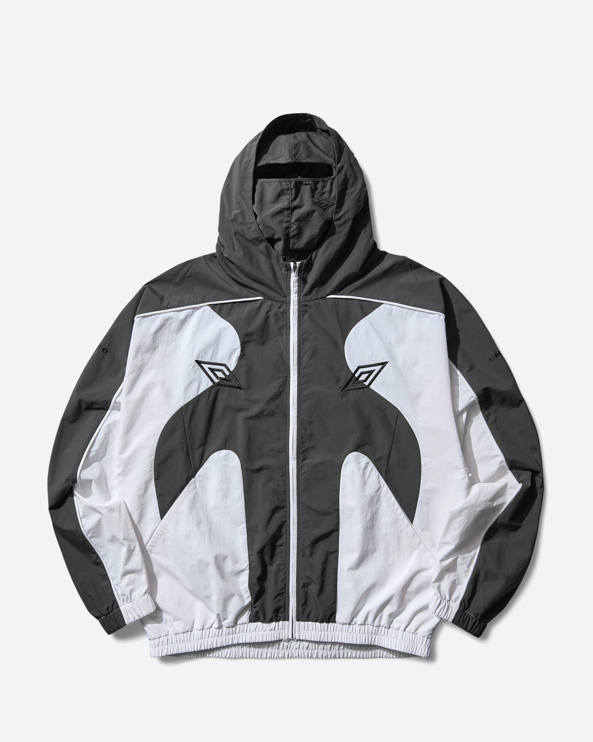 Masked Track Jacket White / Dark Olive – Slam Jam®