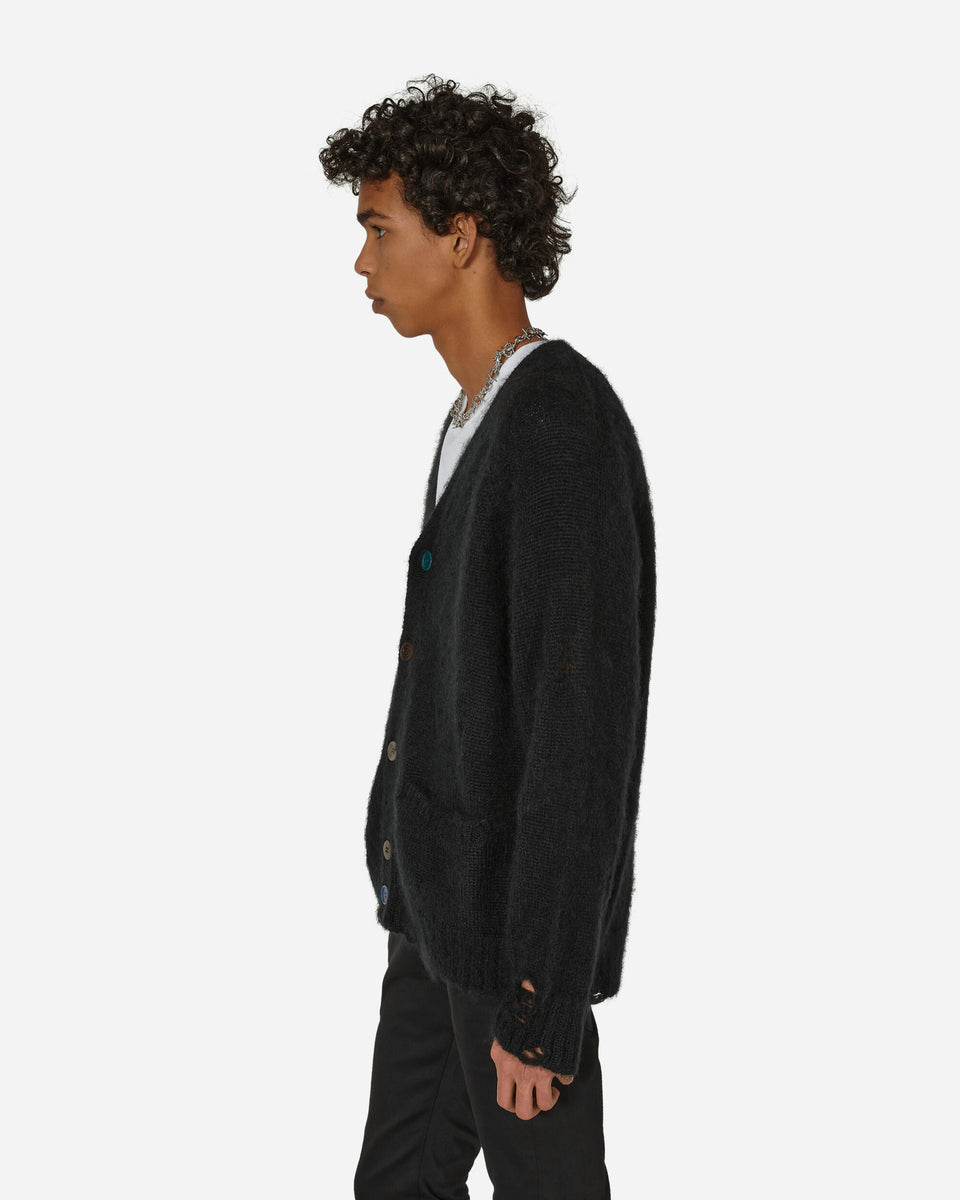 Undercover Distressed Cardigan Black - Slam Jam® Official Store