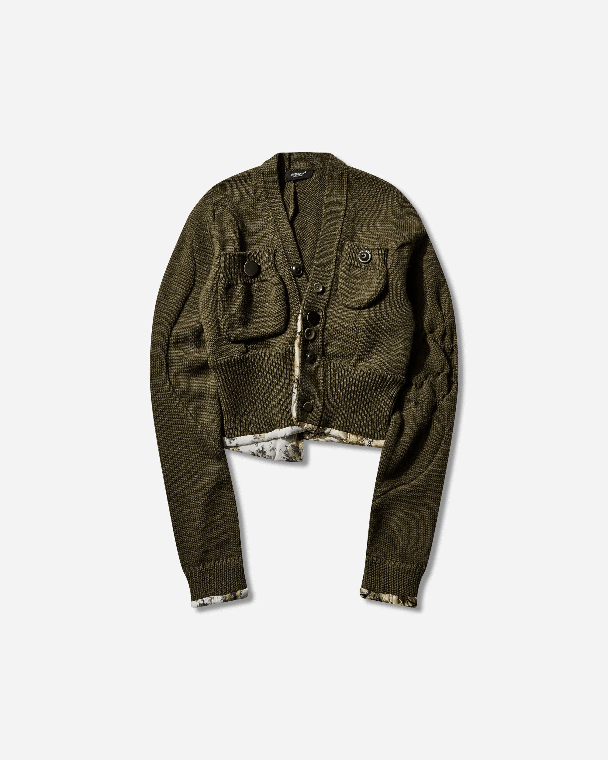 Women's Wool Short Cardigan Khaki – Slam Jam®