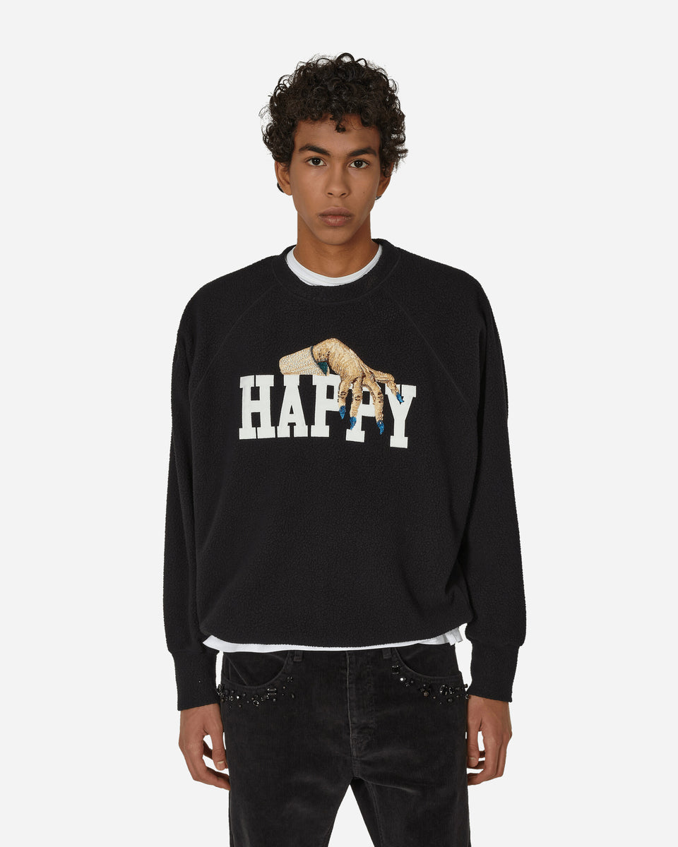 Undercover Happy Crewneck Sweatshirt Black - Slam Jam® Official