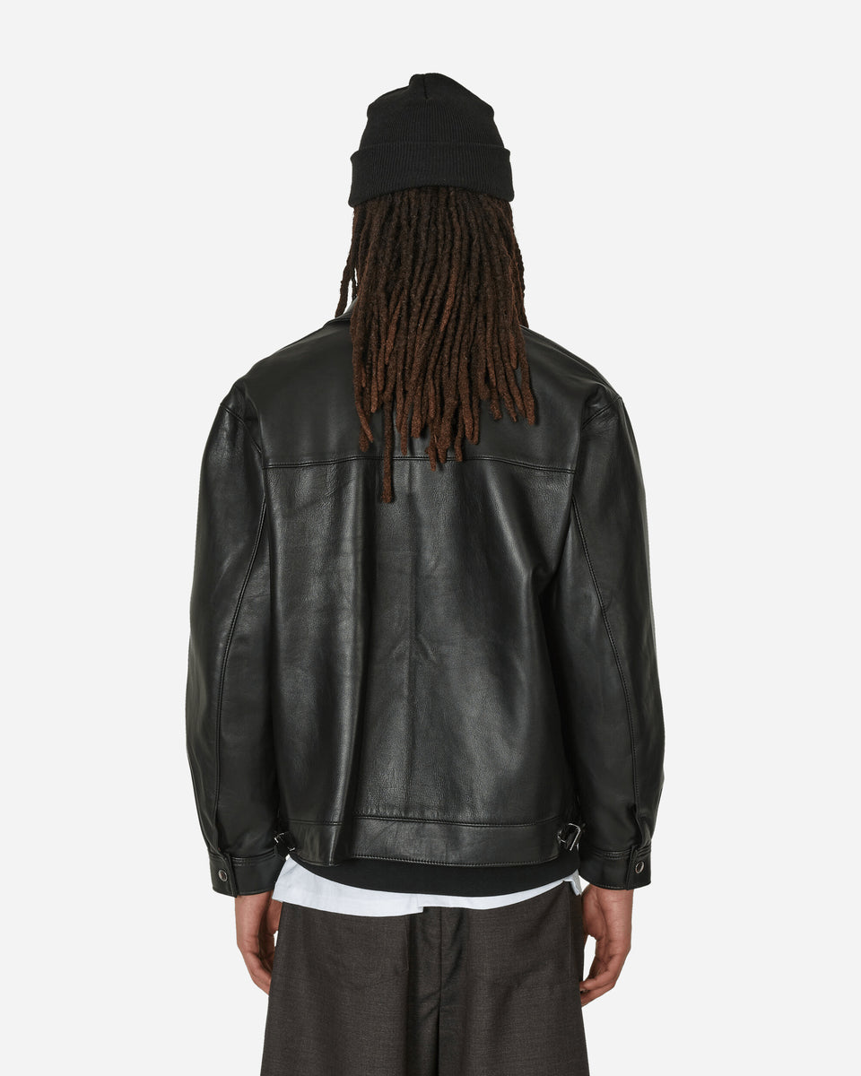 Single Riders Leather Jacket (Type-2) Black