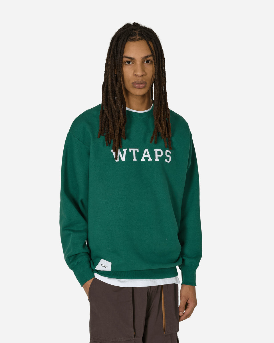 WTAPS Academy Crewneck Sweatshirt Green - Slam Jam® Official Store