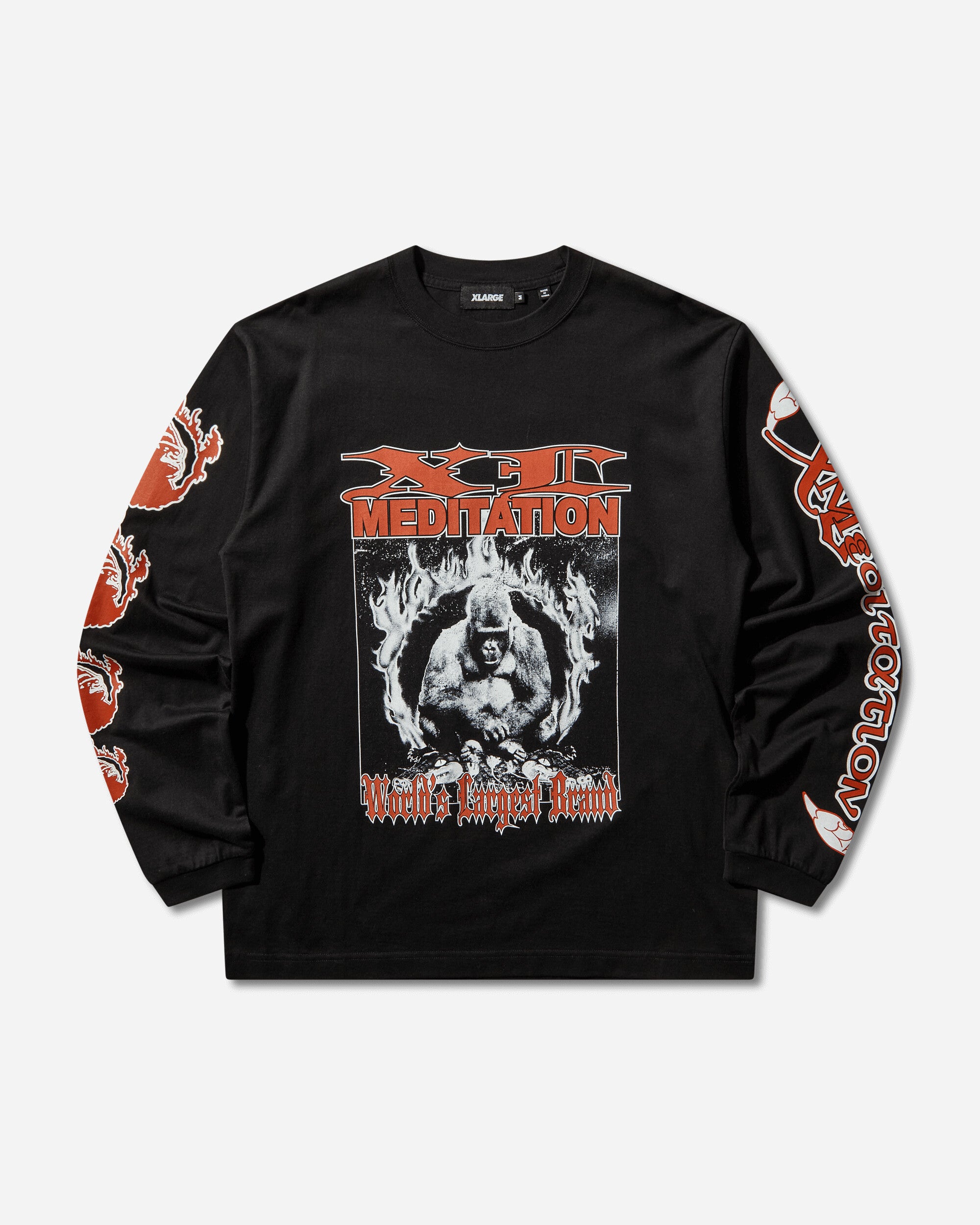 Men's Meditation Longsleeve T-Shirt Black – Slam Jam®