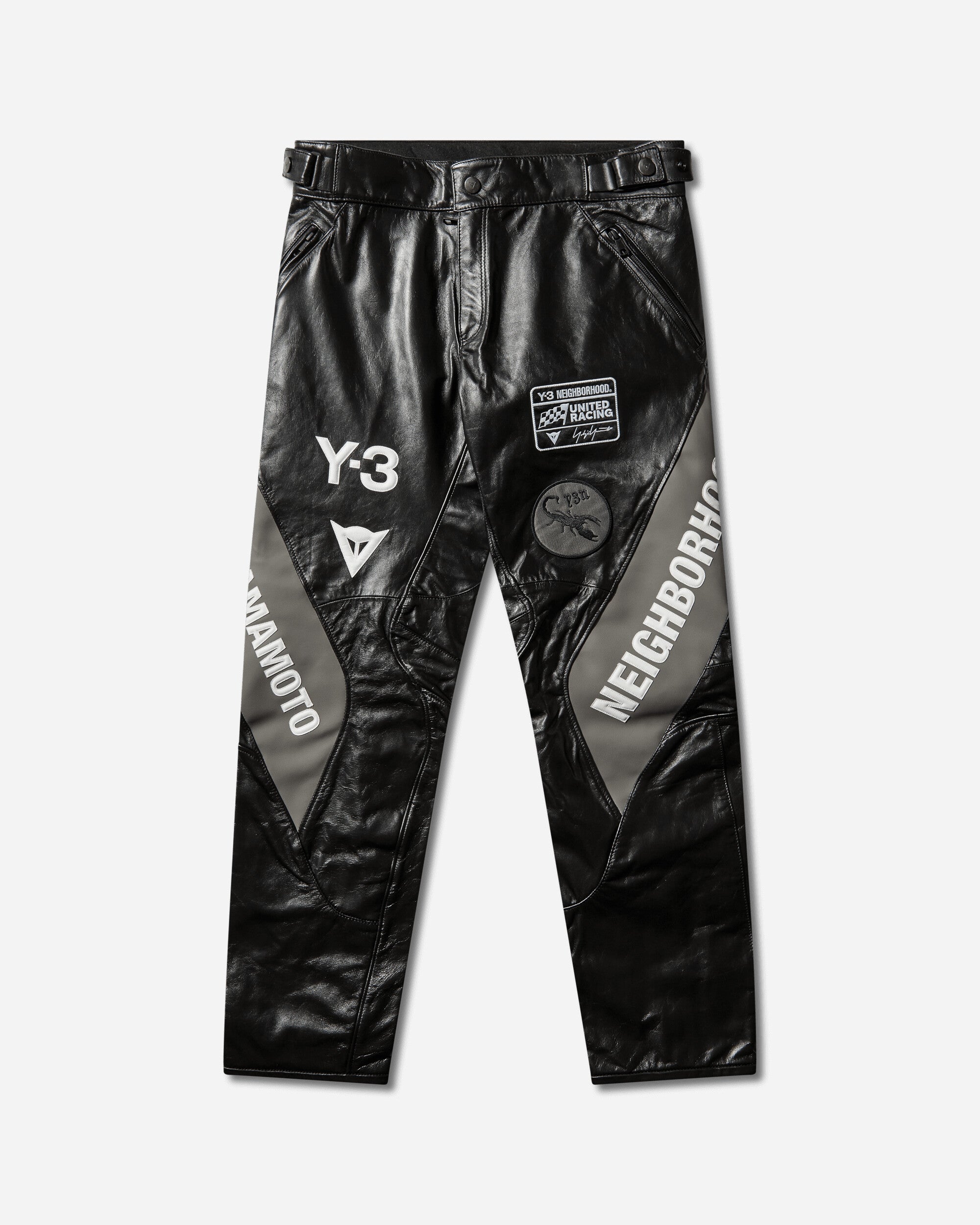 Men's Y-3 x Neighborhood Dainese Leather Racer Pants Black – Slam Jam®
