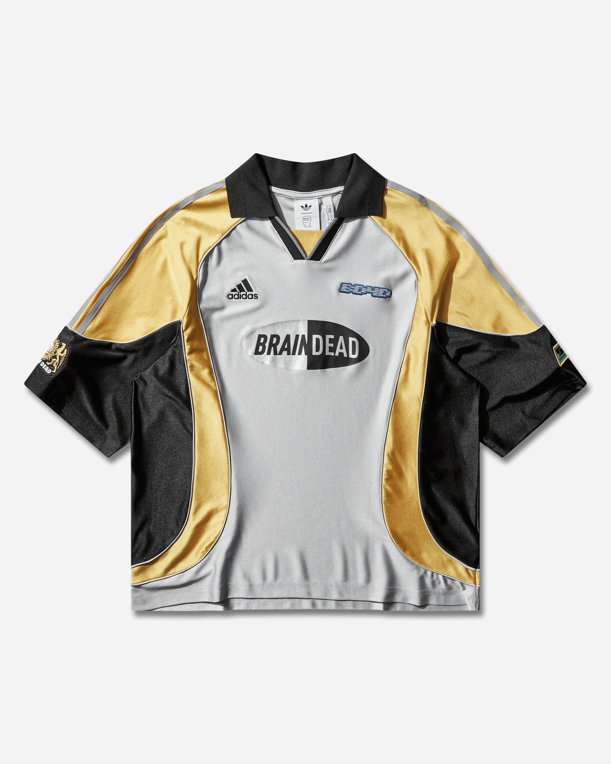 白銀です Brain Dead Jersey Silver Metallic – Slam Jam®