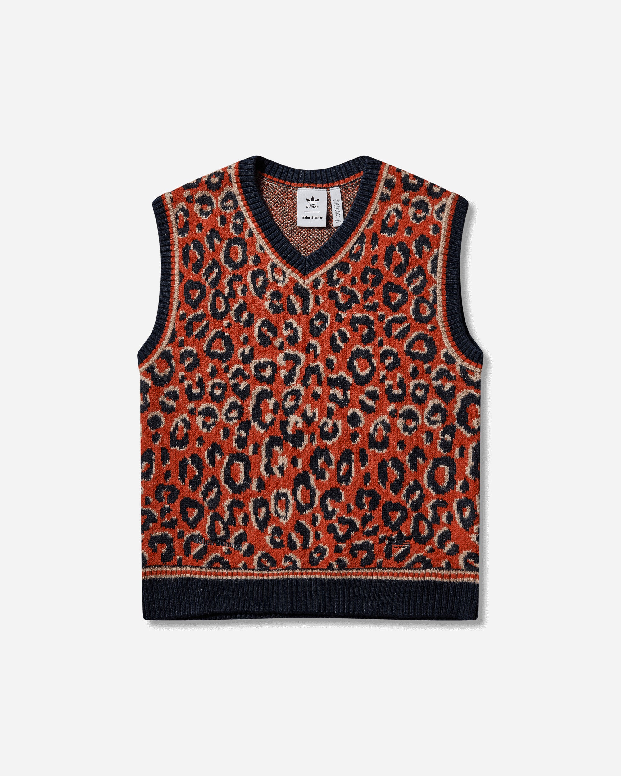 新品【23年 Wales Bonner × adidas】Vネック ニットベスト adidas Originals x Wales Bonner │ Knit Vest in Floral Pattern
