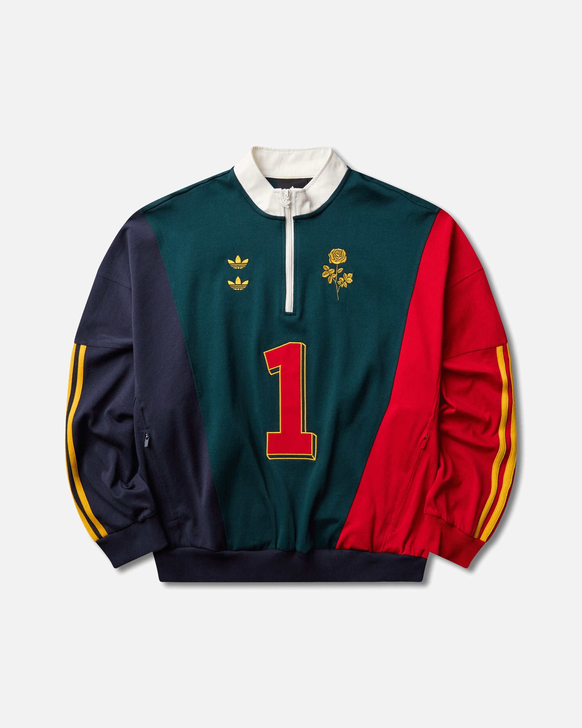Men's Willy Chavarria Watsonville Quarter Zip Sweatshirt Aurora