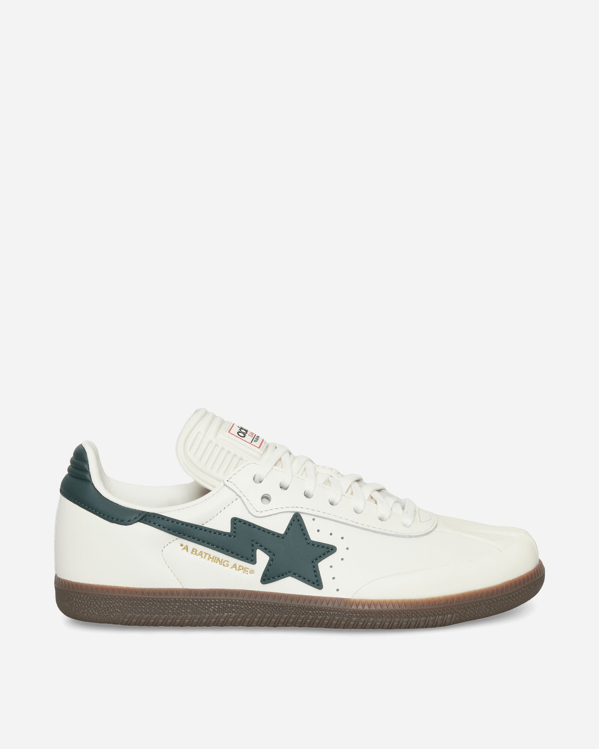 BAPE Samba Sneakers Off White / Shadow Green – Slam Jam®
