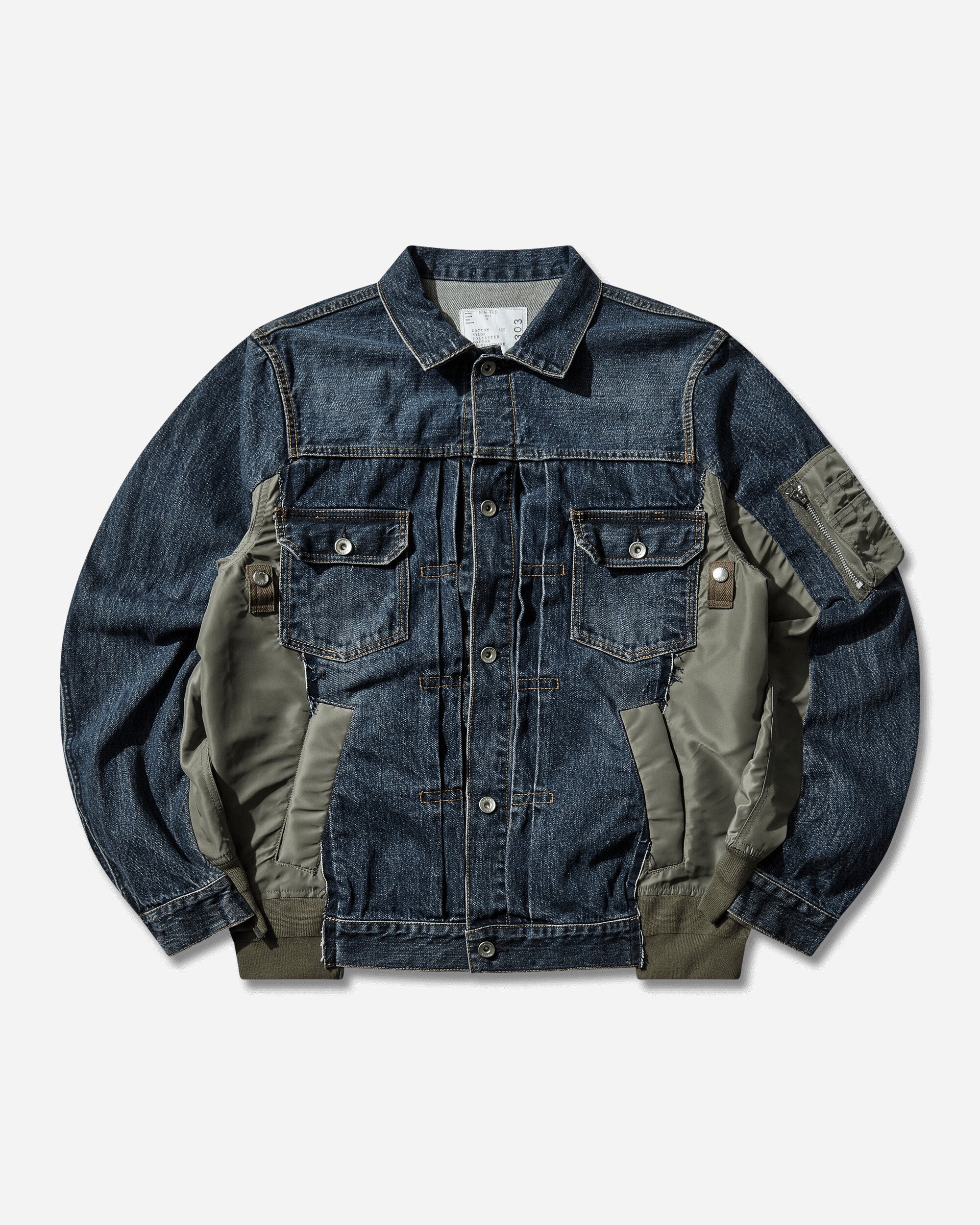 sacai　Denim x Nylon Twill Jacket sacai-Clothing-DenimJackets-