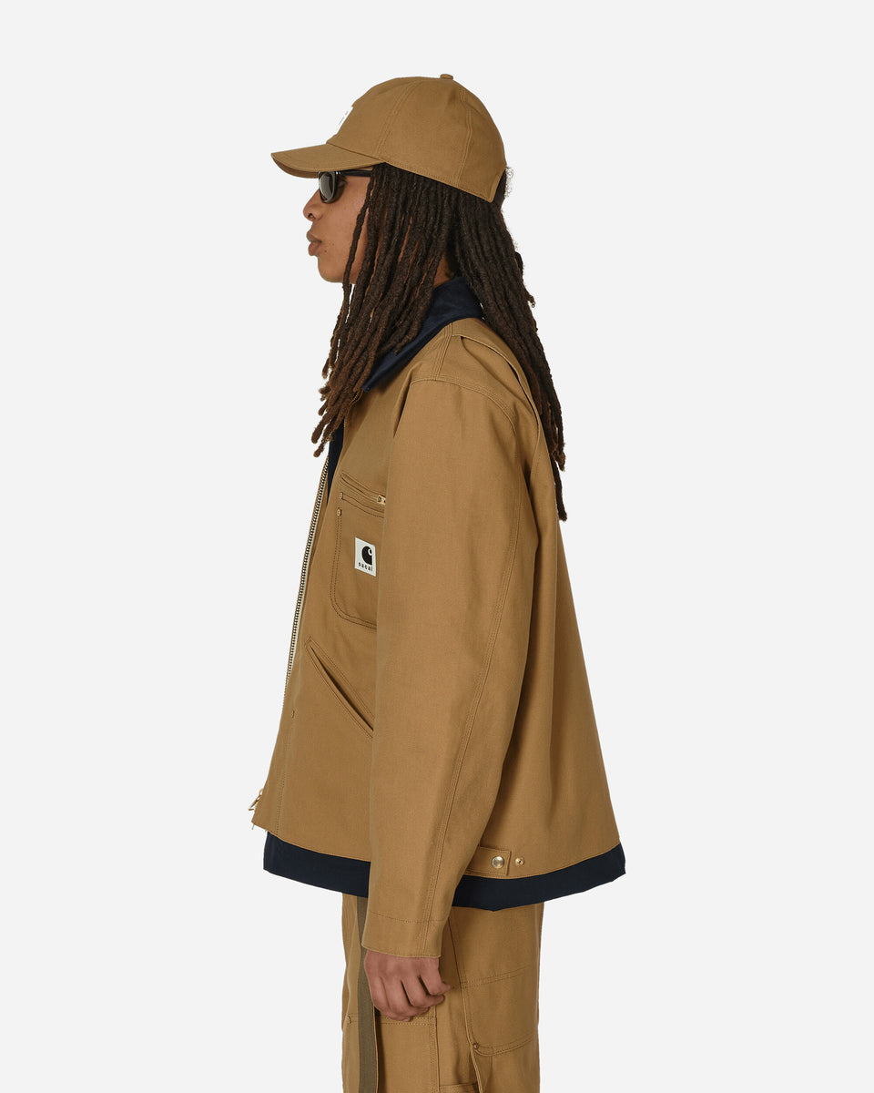 sacai Carhartt WIP Reversible Duck Jacket Beige / Navy