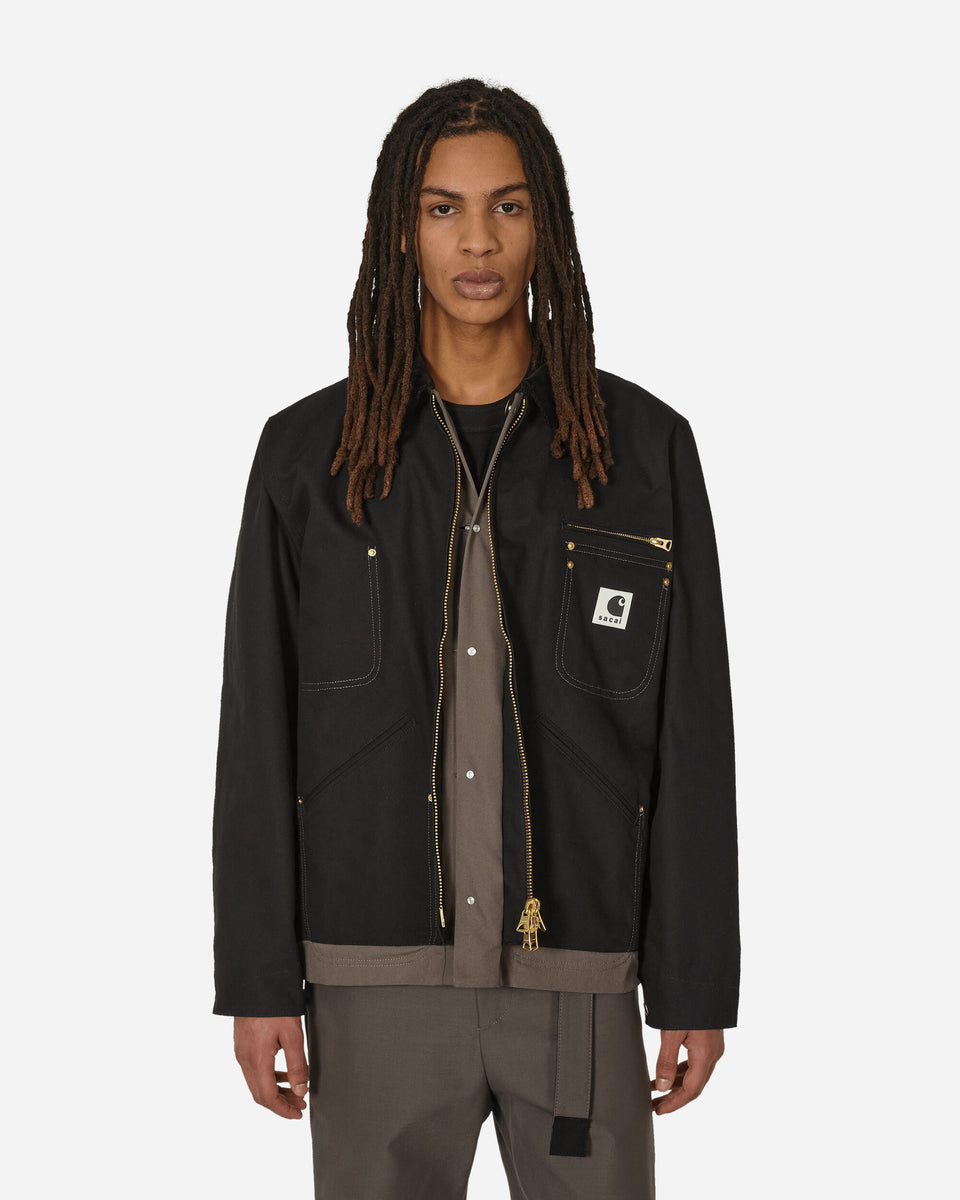 sacai Carhartt WIP Reversible Duck Jacket Black - Slam Jam