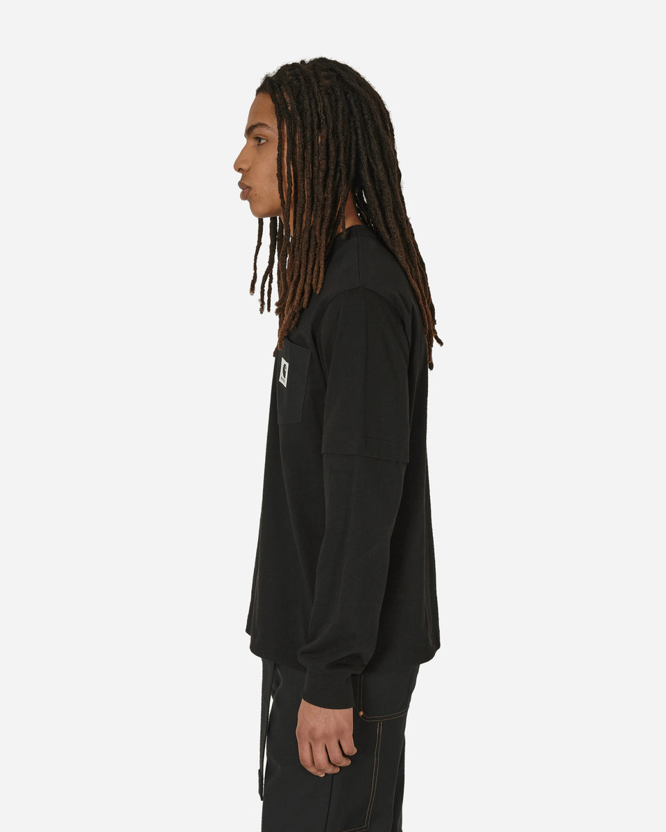 sacai Carhartt WIP Longsleeve T-Shirt Black - Slam Jam® Official Store