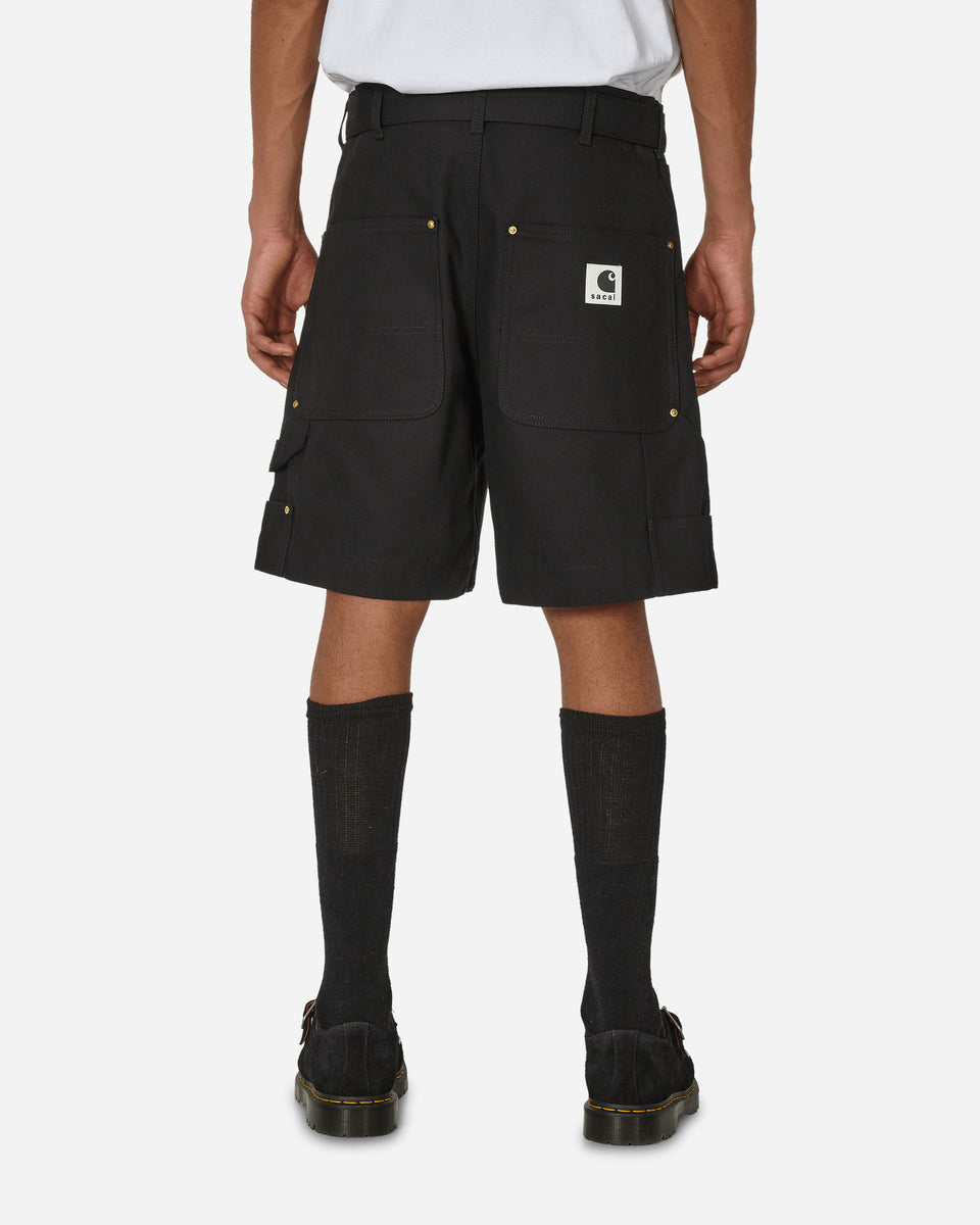 sacai Carhartt WIP Duck Shorts Black - Slam Jam® Official Store