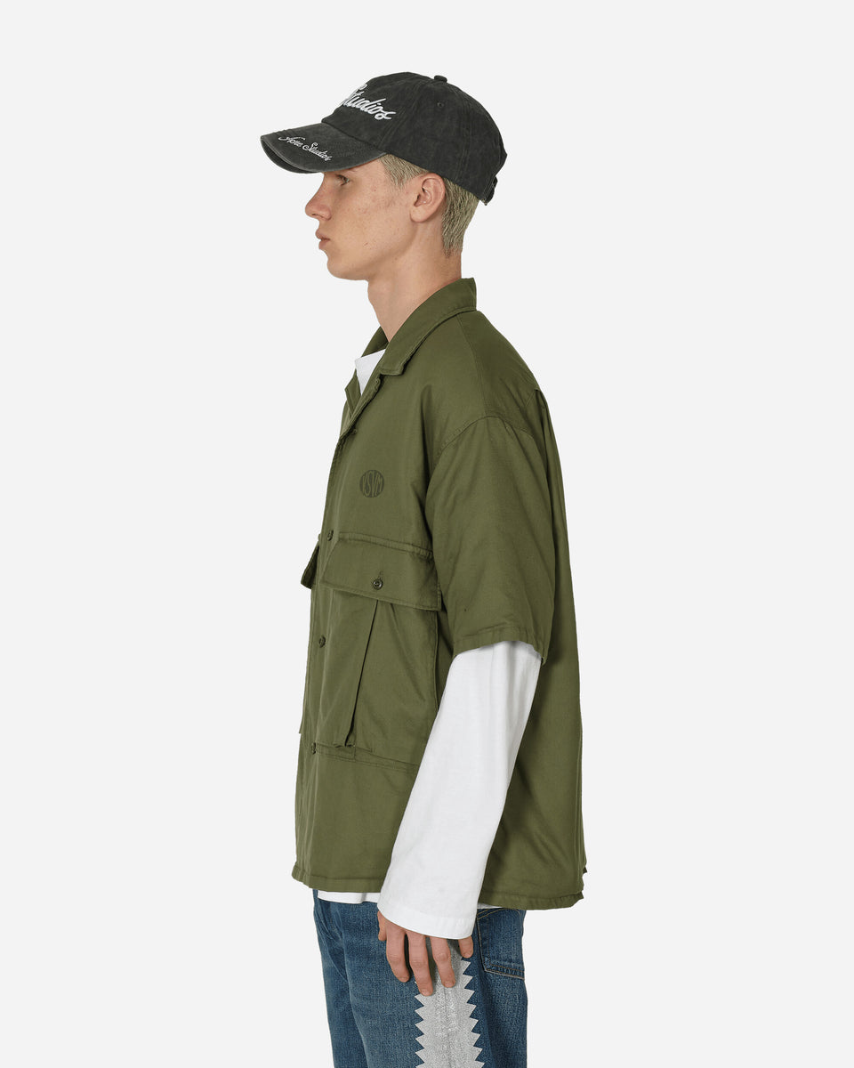 Cornet Down Shortsleeve Shirt Olive