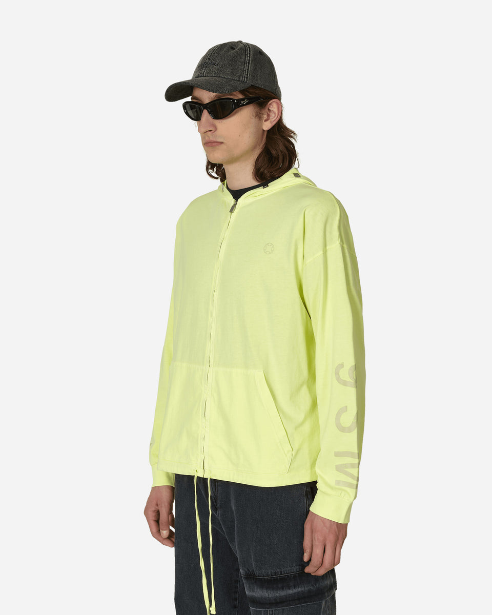 1017 ALYX 9SM Lightercap Hood Zip Hooded T-Shirt Yellow