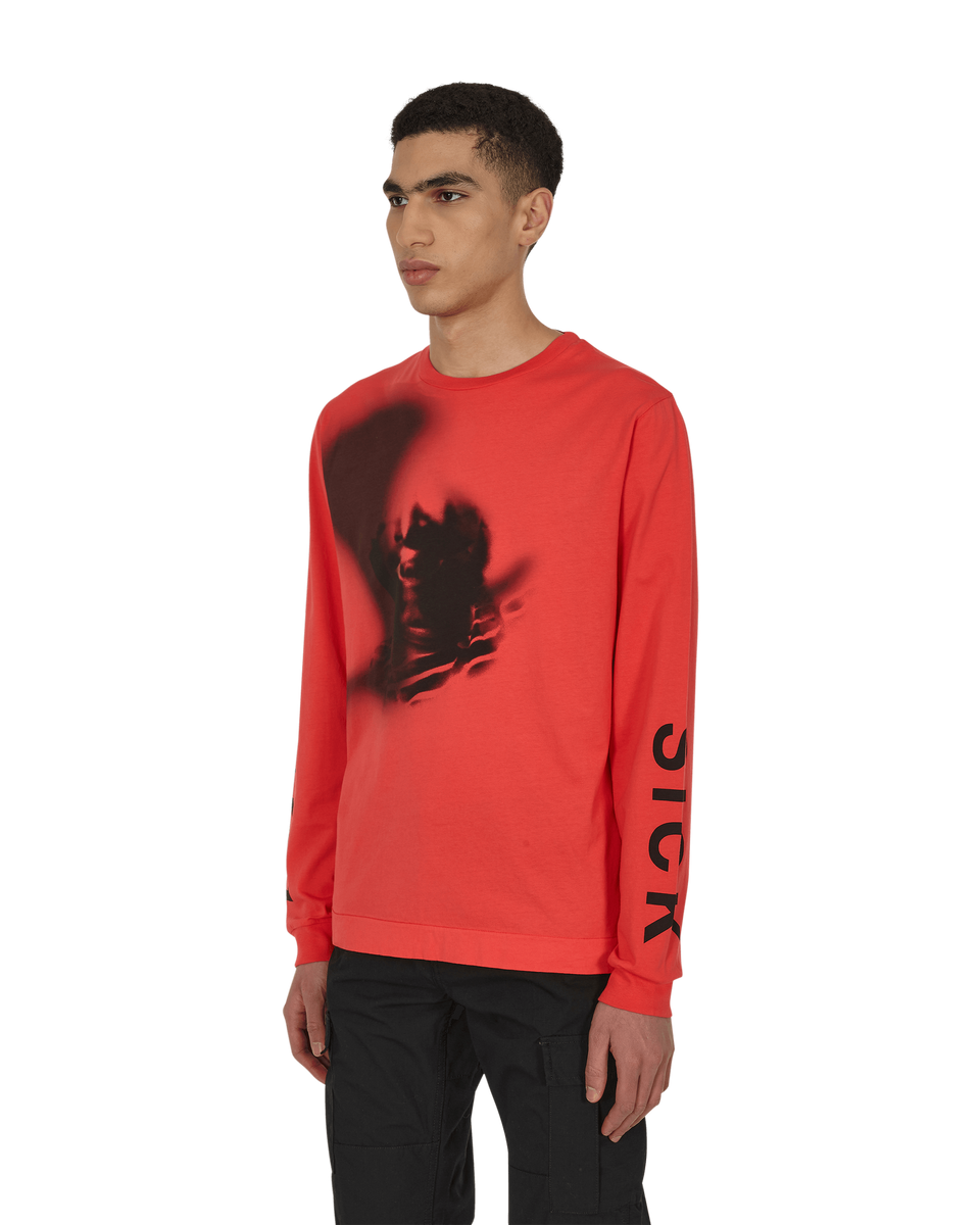 1017 ALYX 9SM Treated Longsleeve T-Shirt Red - Slam Jam® Official