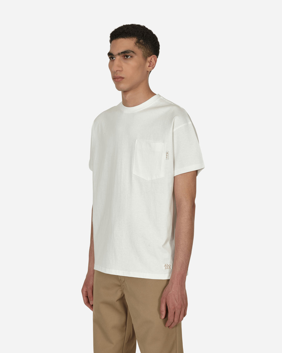 Abc. 123. Pocket T-Shirt White