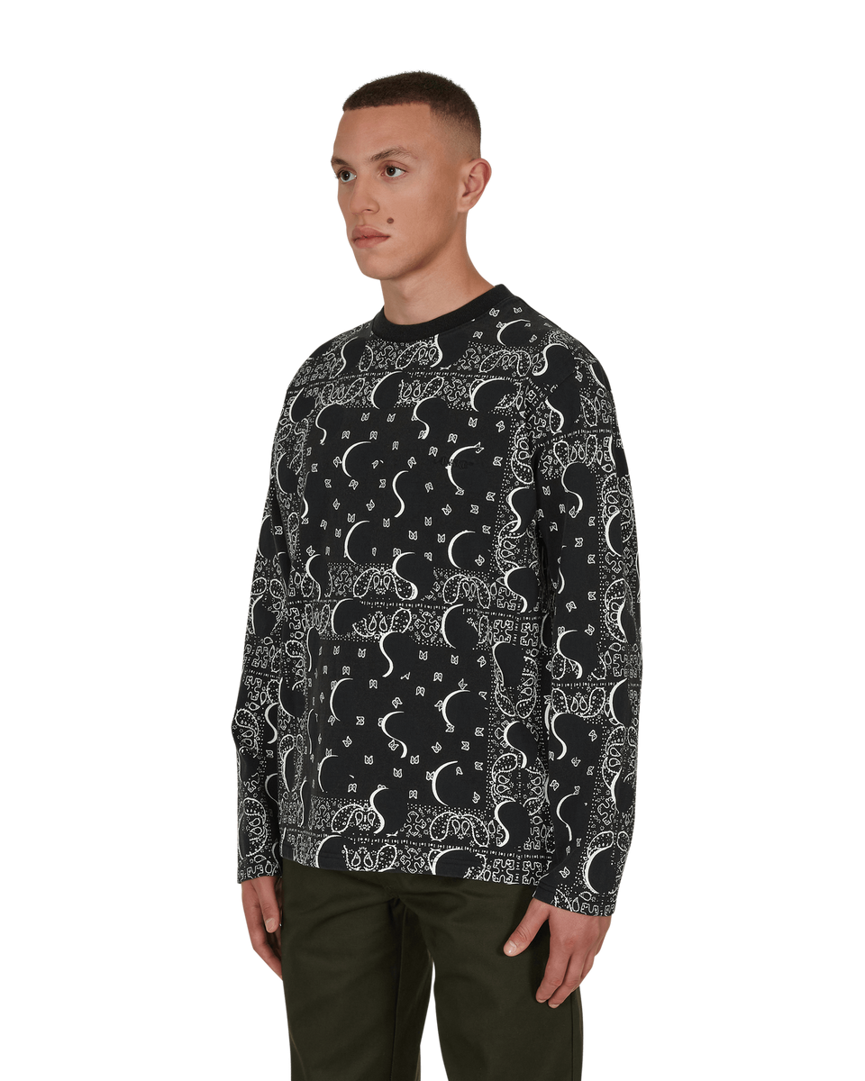 Big Paisley Longsleeve T-Shirt Black