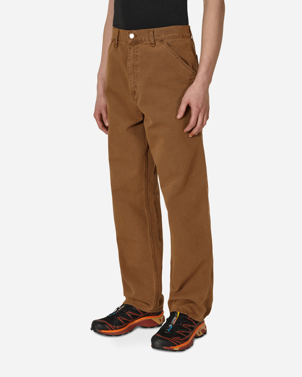 Carhartt Wip Double Knee Brown Trousers - Ferraris Boutique