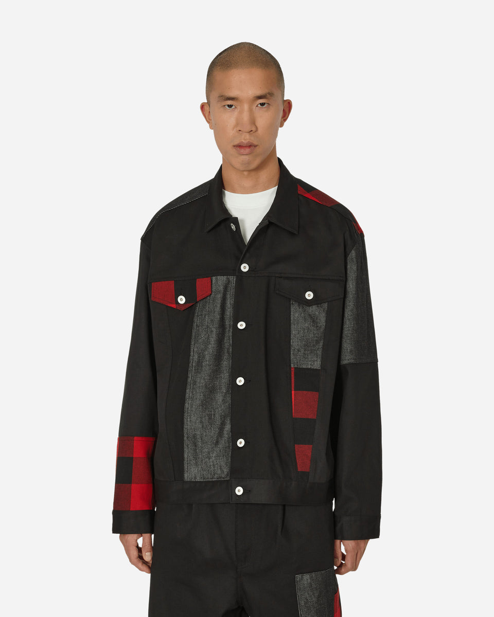 Comme Des Garçons Homme Patchwork Jacket Black - Slam Jam 