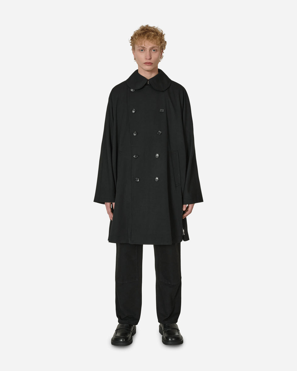 Comme Des Garçons Homme Plus Zipped Wool Coat Black - Slam Jam ...