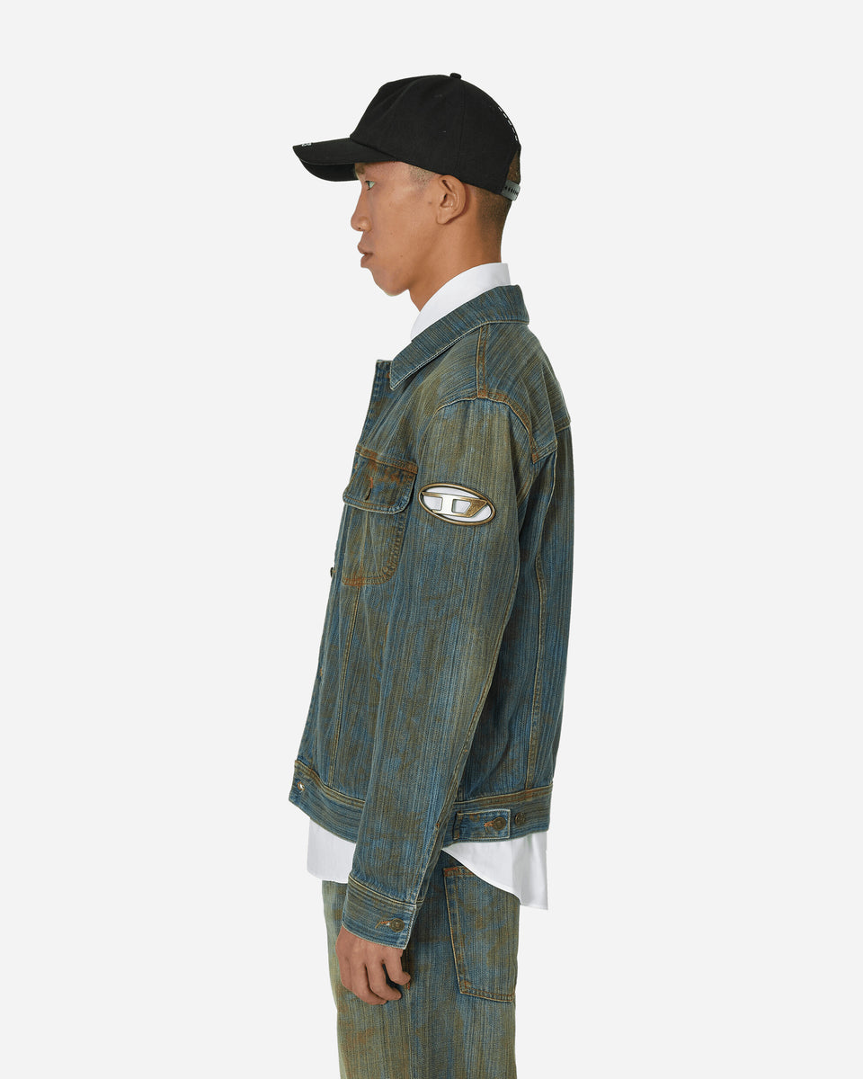 Fear of God Essentials Blue Trucker Denim Jacket