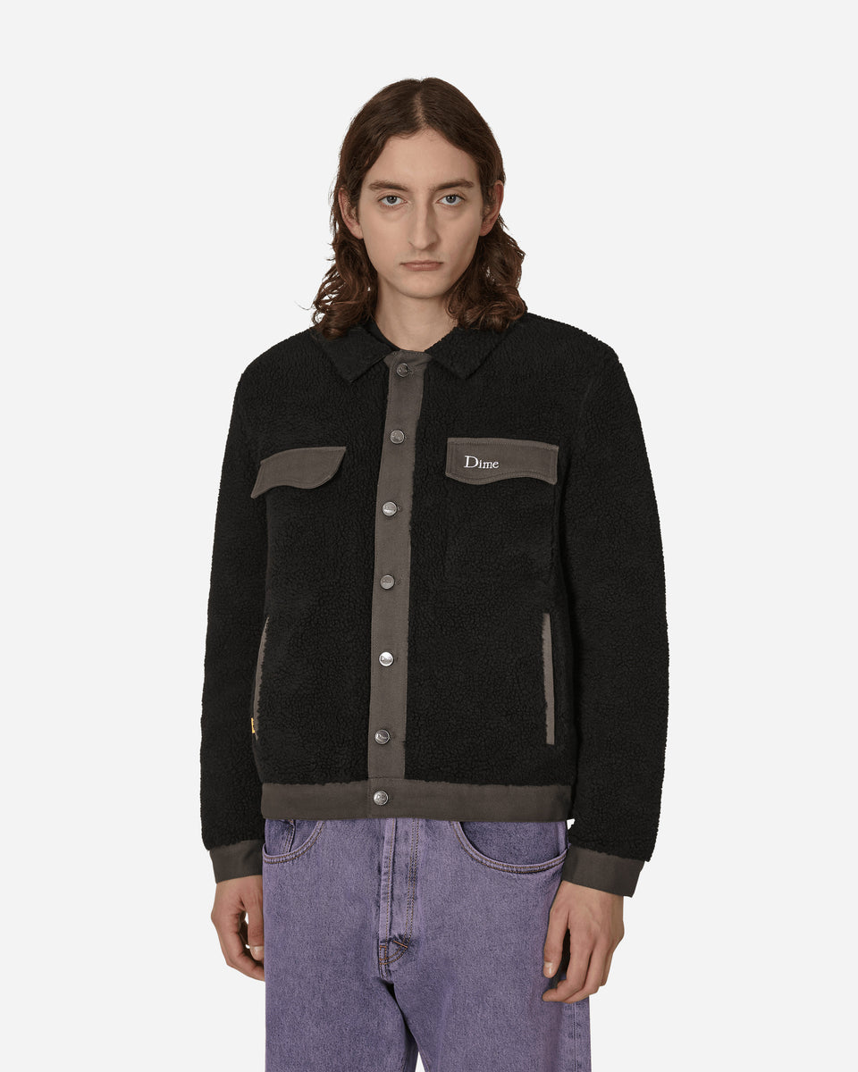 Sherpa Denim Jacket Black