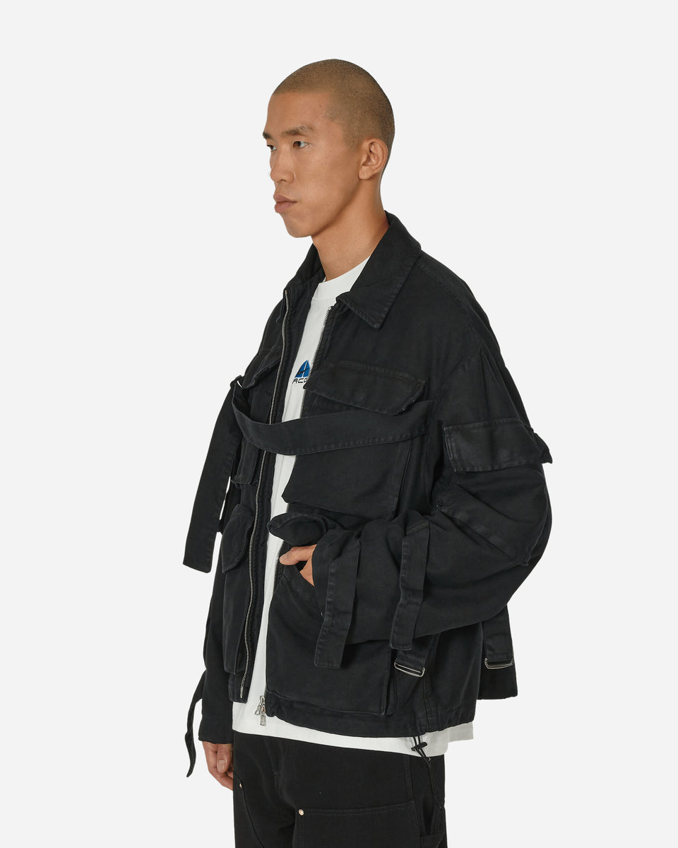 Dries Van Noten Overdyed Jacket Black - Slam Jam® Official Store