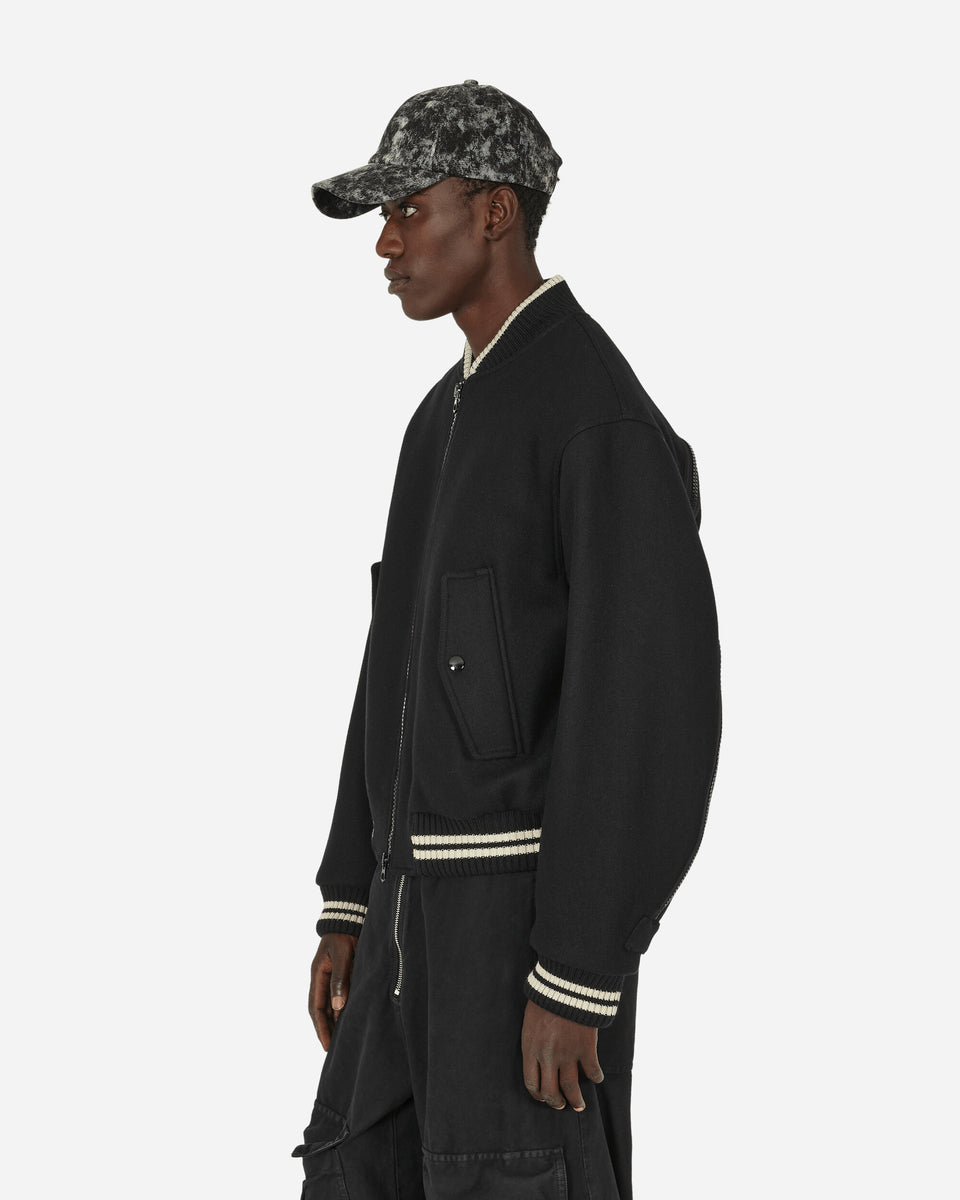 Dries Van Noten Back Zip Bomber Jacket Black - Slam Jam Official Store