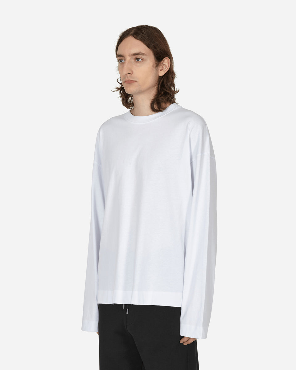 Dries Van Noten Loose Fit Longsleeve T-Shirt White - Slam Jam