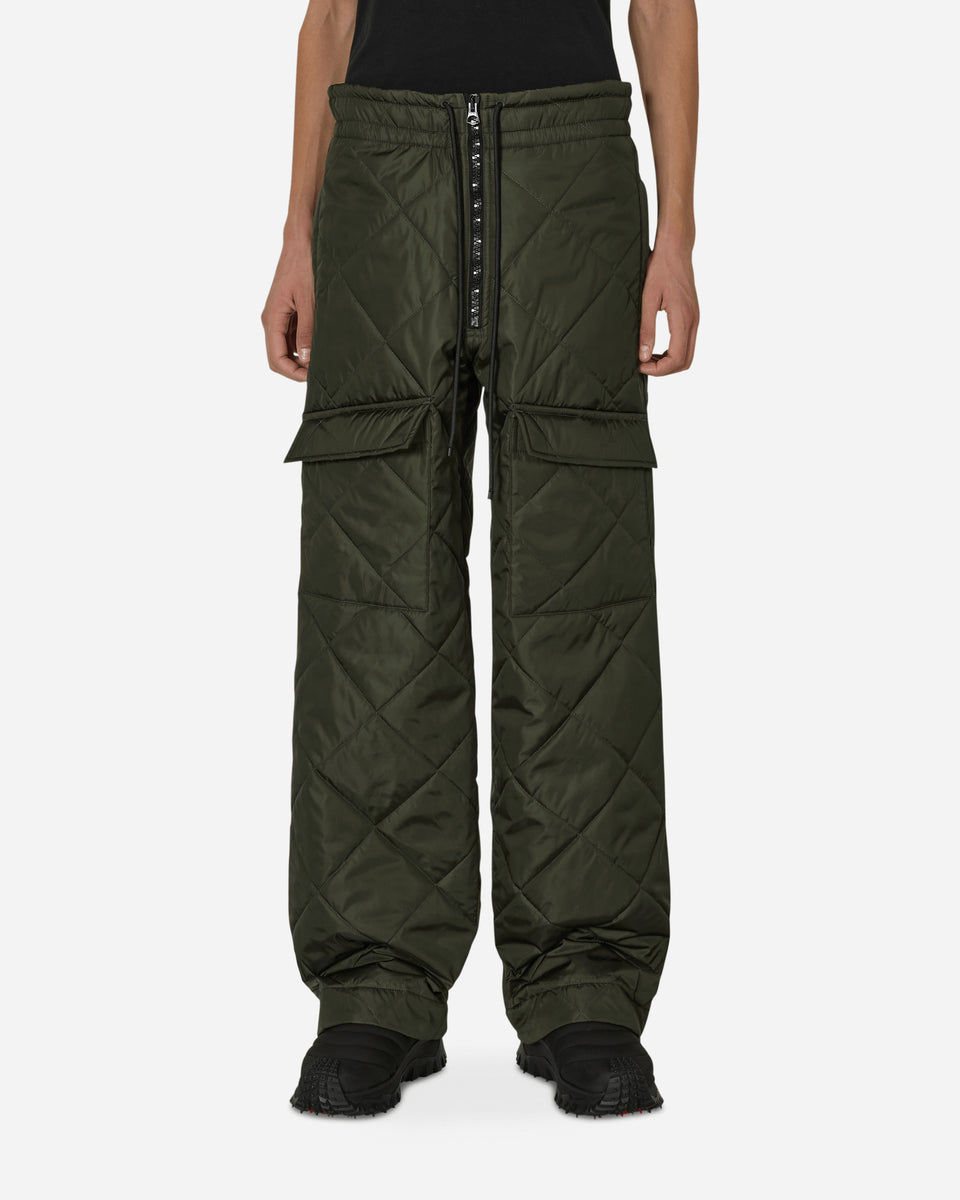 Dries Van Noten Padded Cargo Pants Green - Slam Jam® Official