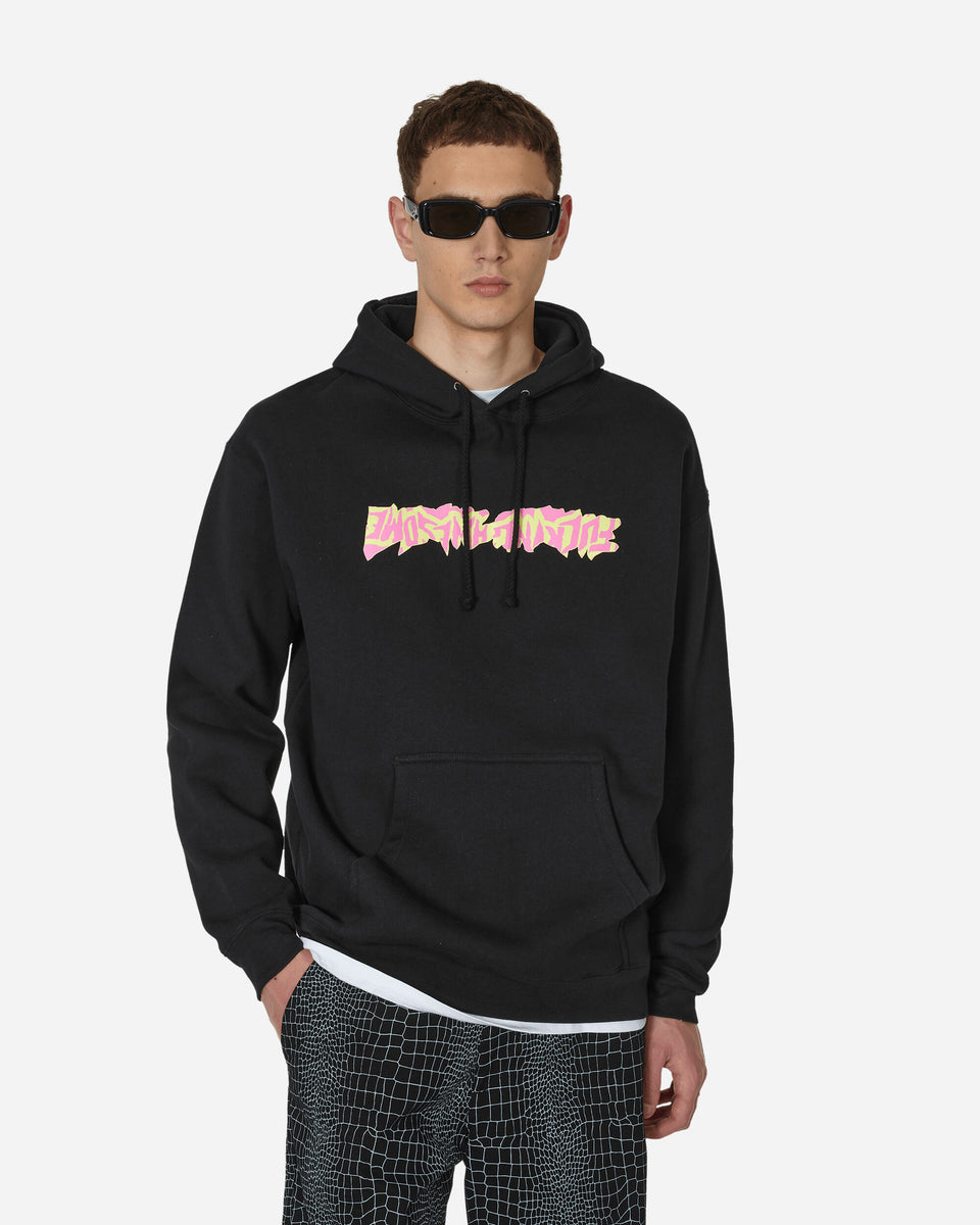 Fucking Awesome Cut Out Logo Hooded Sweatshirt Black - Slam