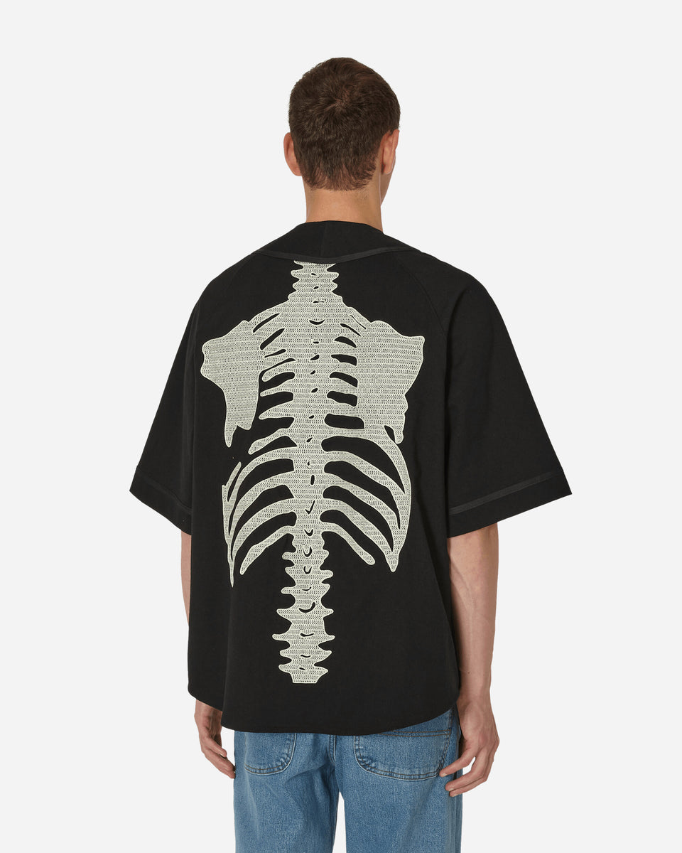 16/ - Densed Jersey Baseball Shirt (Bone) Black