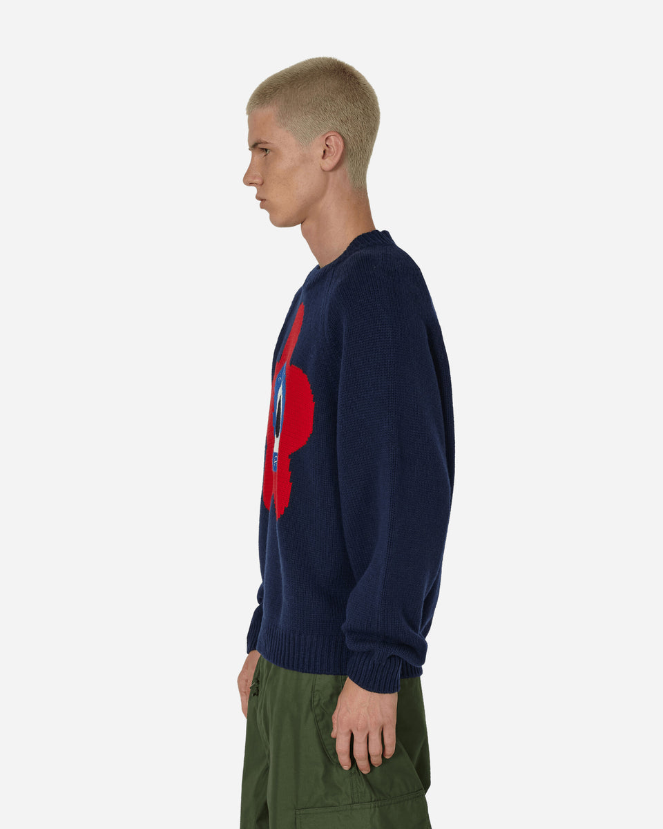 KENZO Paris Target Crewneck Sweater Midnight Blue - Slam Jam