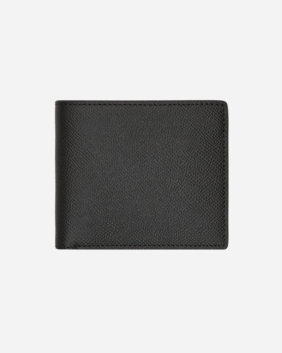 Four Stitches Bifold Wallet Black