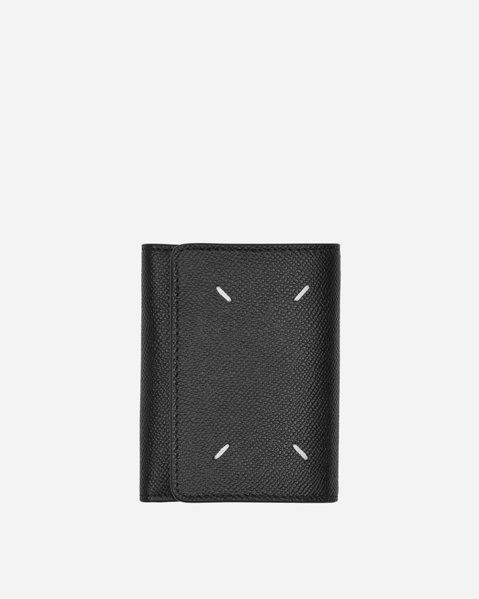 Maison Margiela Four Stitches Compact Wallet Black - Slam Jam
