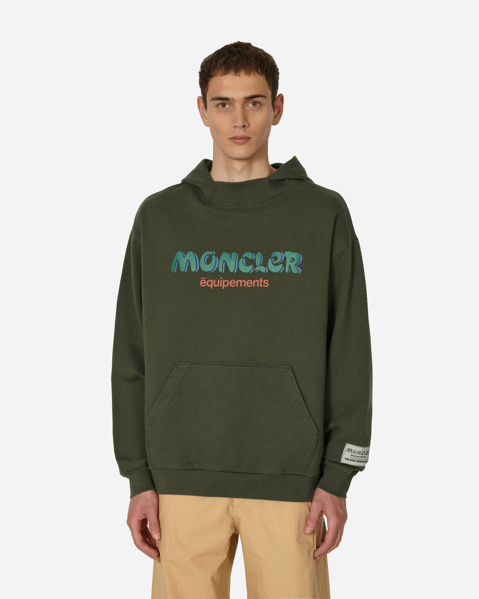 Moncler Genius Salehe Bembury Logo Hooded Sweatshirt Green