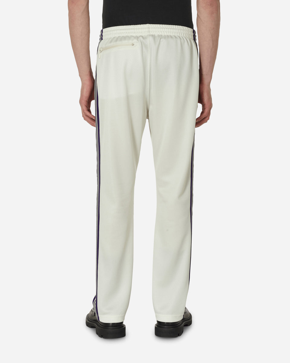 Poly Smooth Narrow Track Pants Ice White