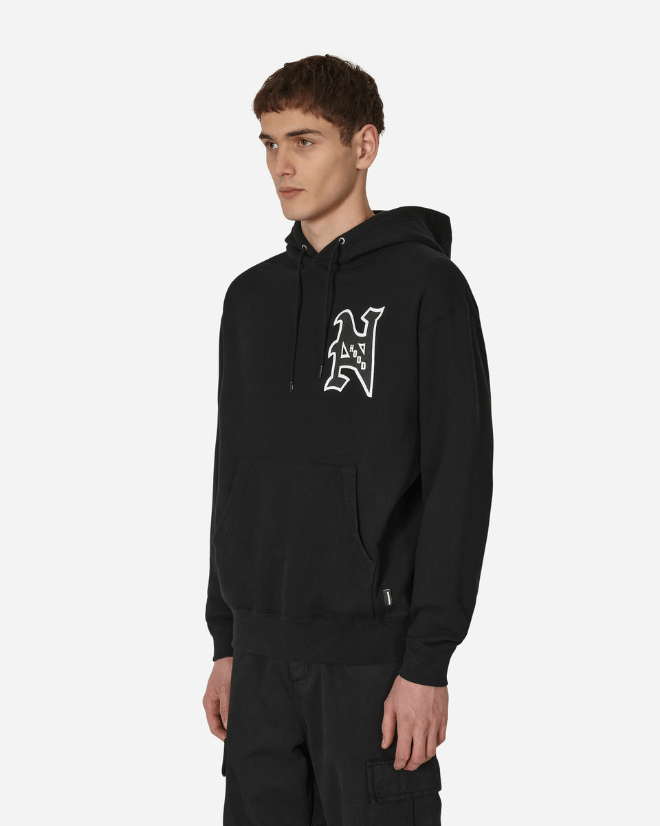 Neighborhood College Hooded Sweatshirt Black - Slam Jam® Official