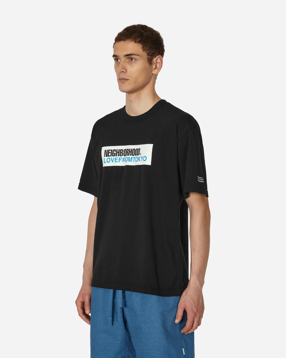 Neighborhood SS-2 T-Shirt Black / Blue - Slam Jam® Official Store