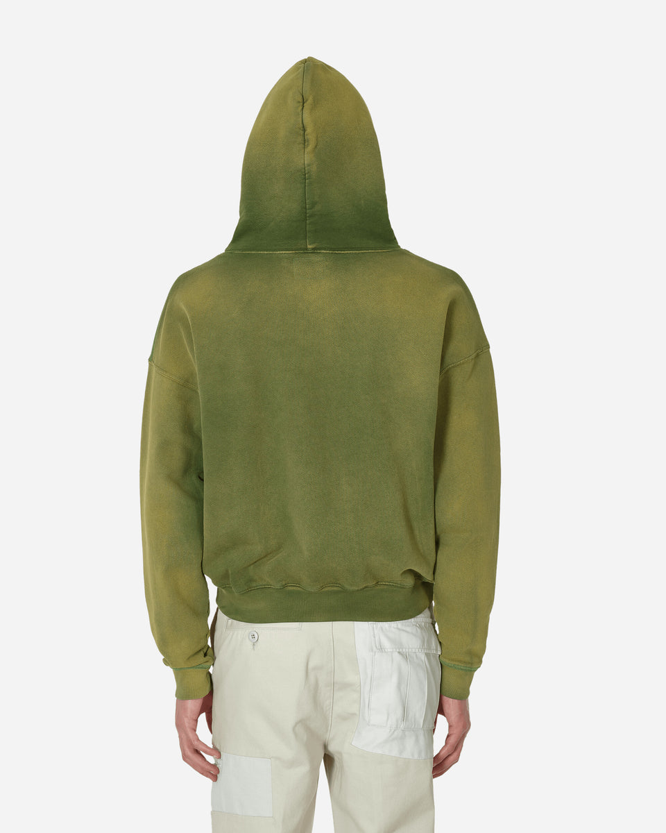 Sun-Faded French Terry Hooded Sweatshirt Olive