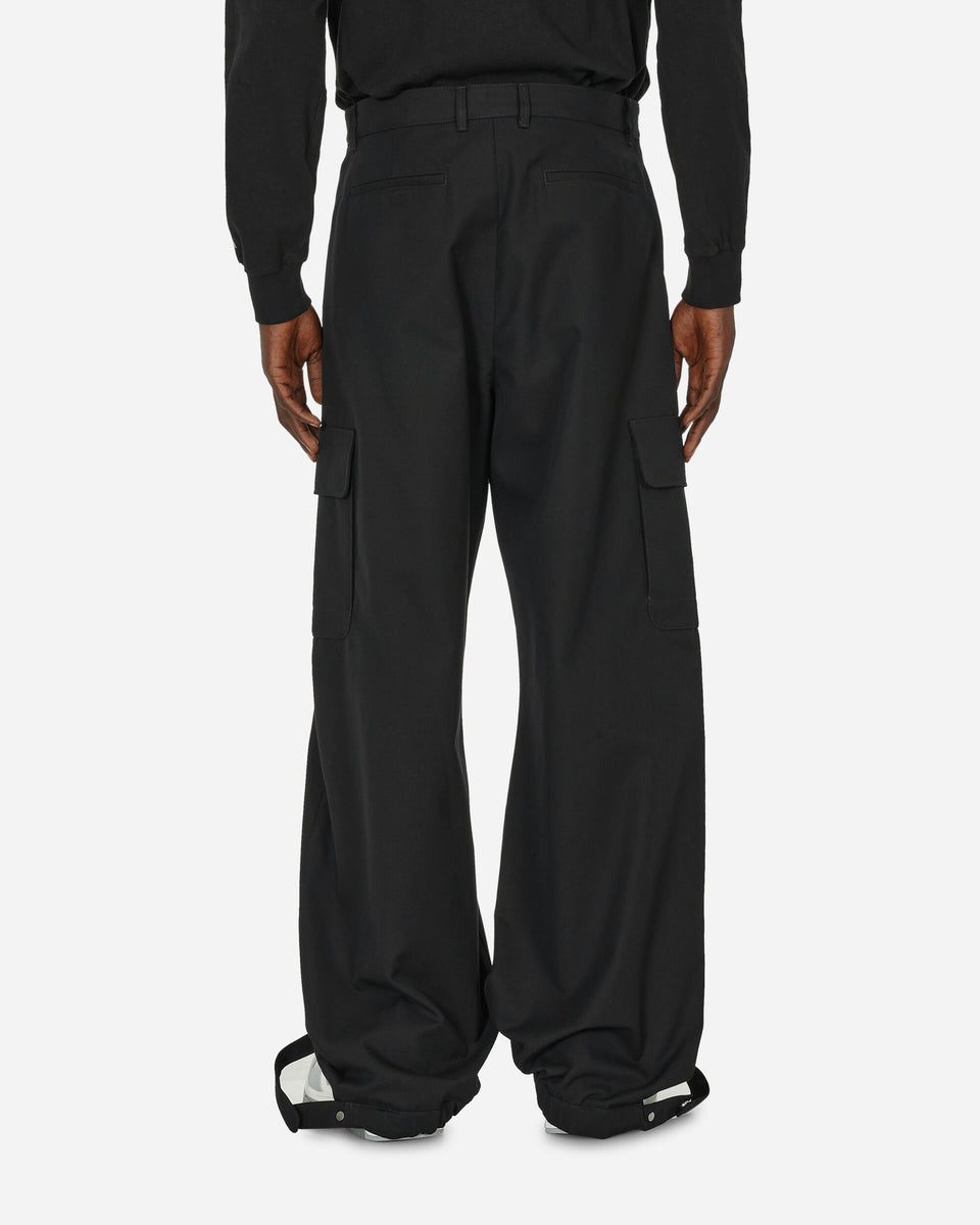 Slim Zip Trousers - Black